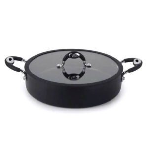 Frigideira Tegame 30cm Antiaderente Com Tampa 4,8L Linha Dom Multiflon