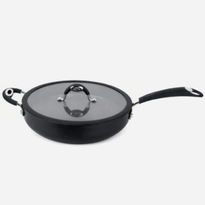 Frigideira Wok Dom 30 Cm 5,2 L - Com revestimento interno e externo antiaderente - Cabo em Silicone - Multiflon