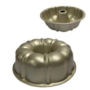 Forma de Bolo em Aço Carbono Antiaderente 25cm Kenya