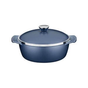 Caçarola Tramontina Lyon 26cm 4,6lts – Alumínio Forjado com Revestimento Antiaderente Starflon High Performance Azul Elementar