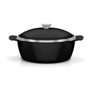 Caçarola Tramontina Lyon 26cm 4,6lts em Alumínio Forjado com Revestimento Antiaderente Starflon High Performance Preto