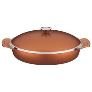 Frigideira Tramontina Lyon 32cm 4,3lts com Revestimento Interno e Externo com Antiaderente em Alumínio Forjado Dourado